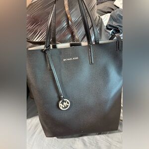 Michael Kors Black Leather Tote